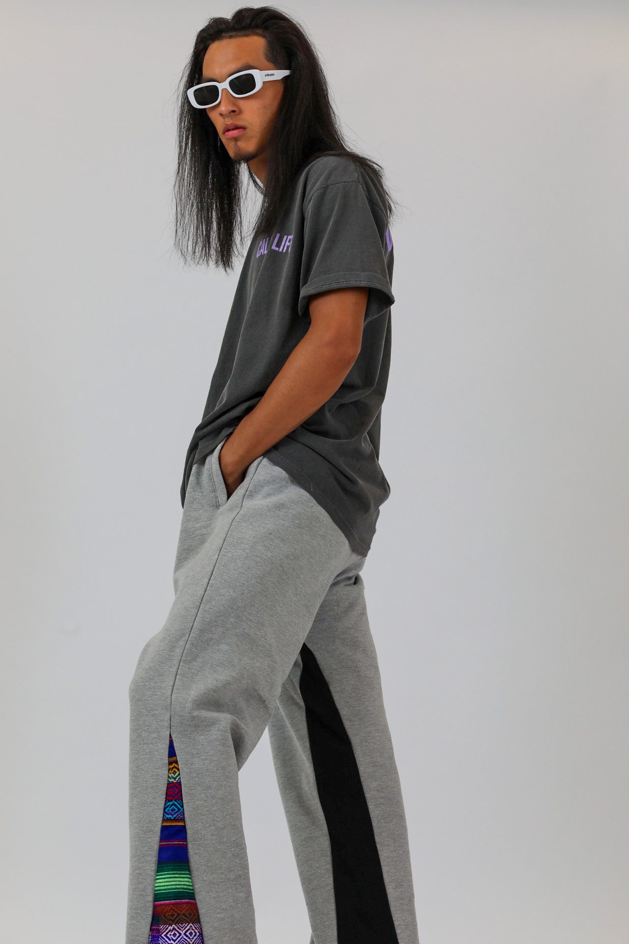 Grey two tone sweats